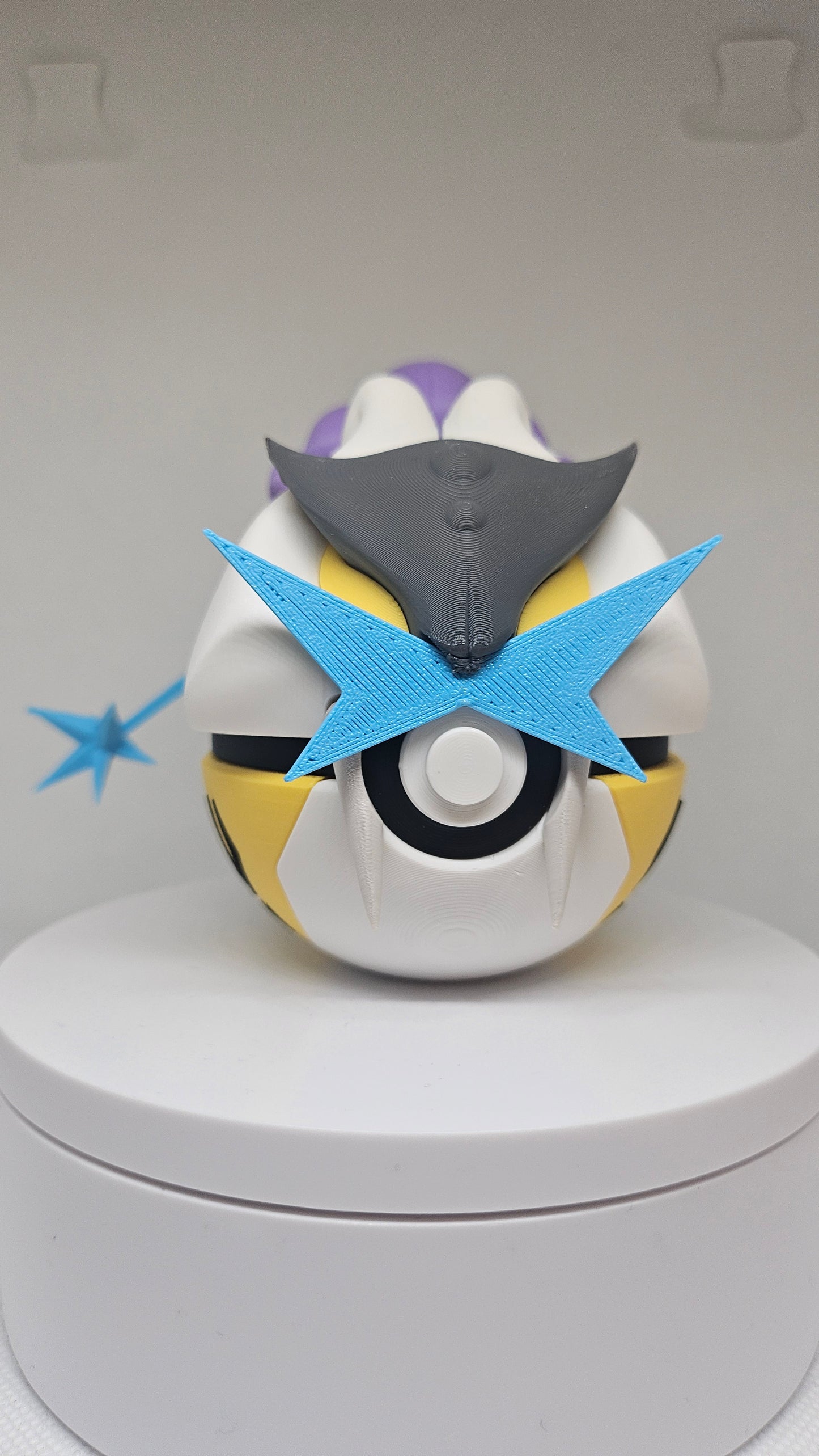 #0243 Raikou Ball - 3D Printed Pokéball (7 cm)