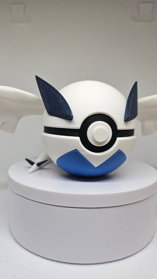 #0249 Lugia Ball - 3D Printed Pokéball (7 cm)