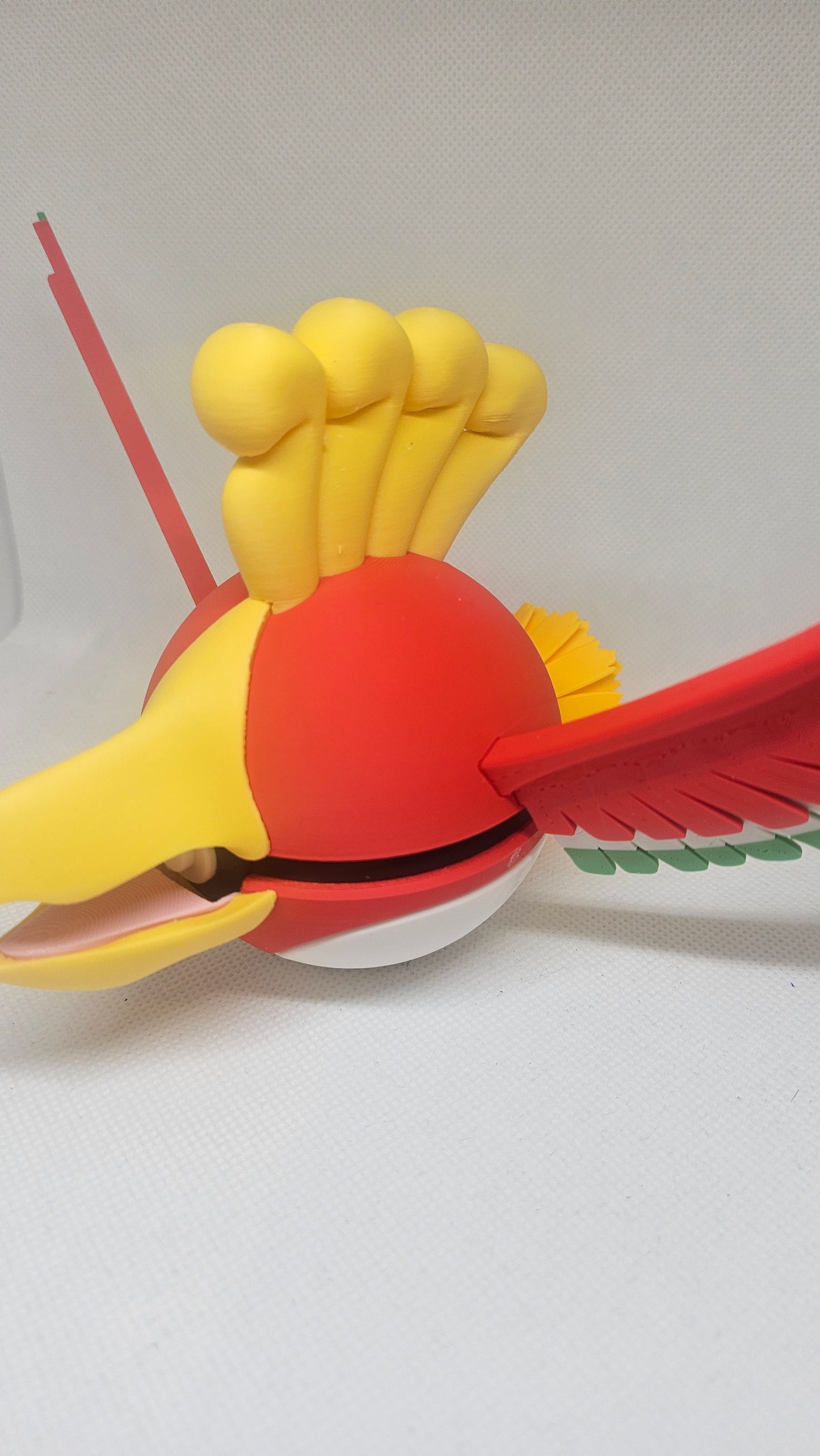#0250 Ho-Oh Ball - 3D Printed Pokéball (7 cm)