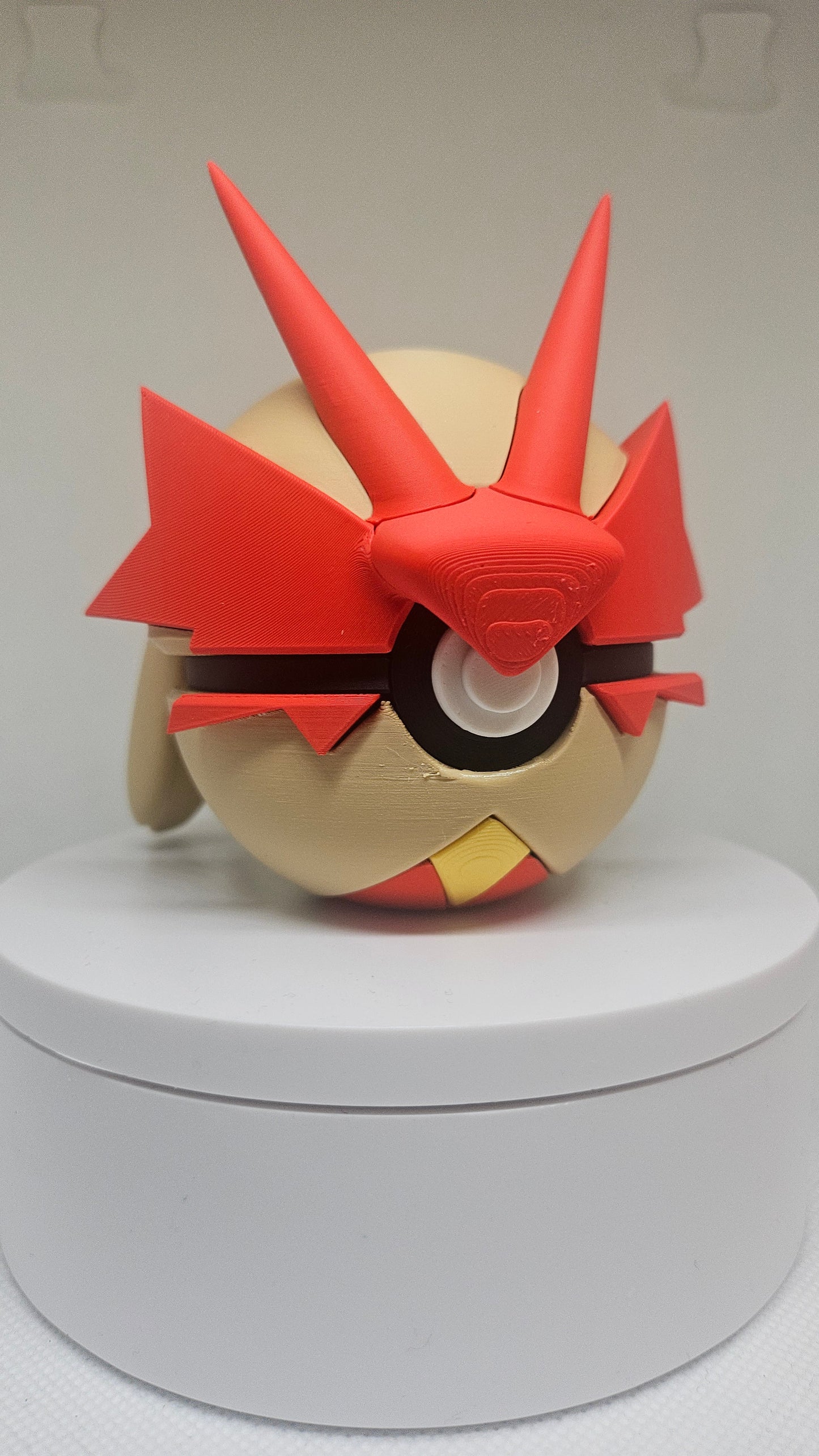 #0257 Blaziken Ball - 3D Printed Pokéball (7 cm)