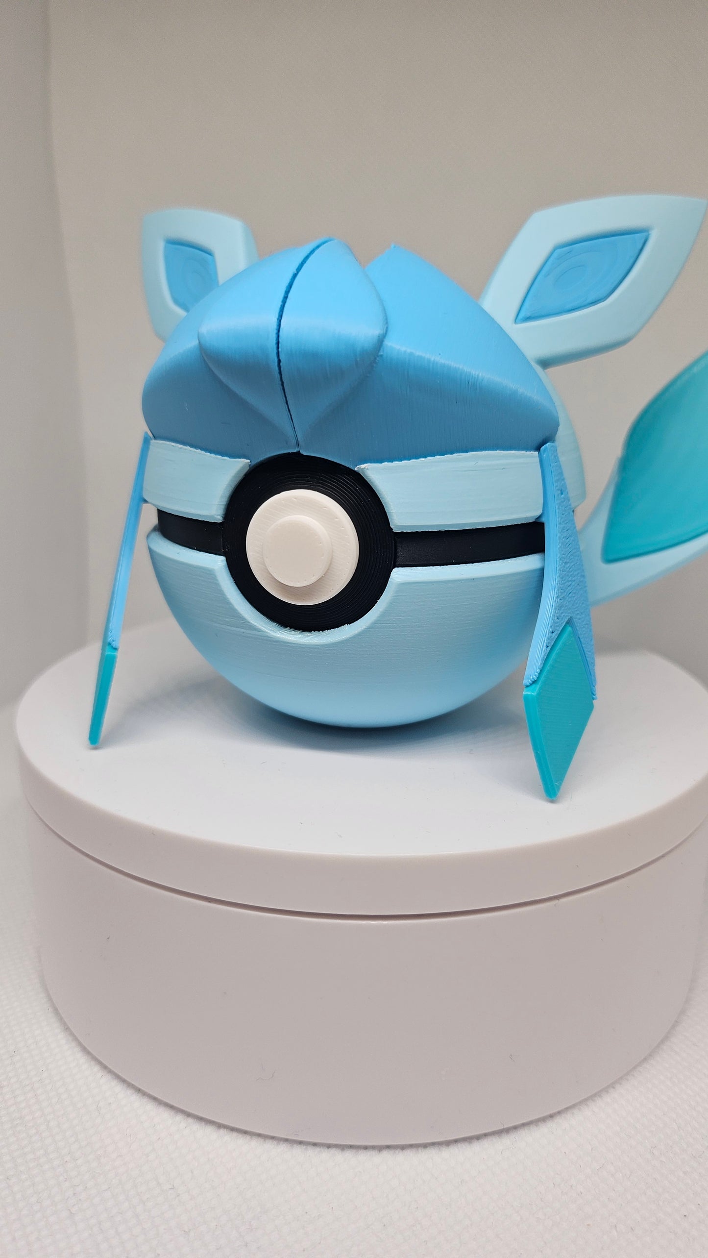 #0471 Glaceon Ball - 3D Printed Pokéball (7 cm)