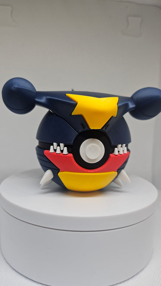 #0445 Garchomp Ball - 3D Printed Pokéball (7 cm)