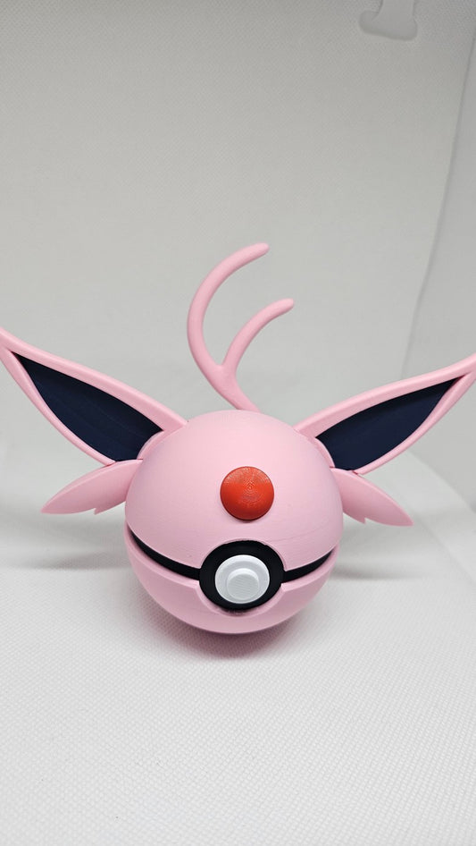 #0196 Espeon Ball – 3D Printed Pokéball (7 cm)