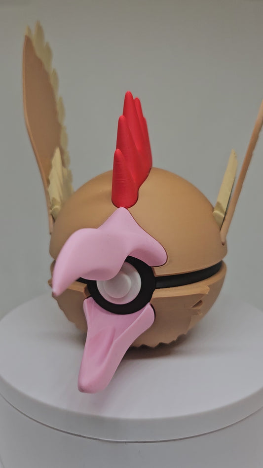 #0022 Fearow Ball - 3D Printed Pokéball (7 cm)